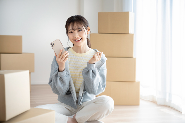 日程を決めて引っ越し手続き・当日も安心してスタート！
